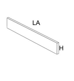 Plinthe en résine pour receveur de douche, Fabrication sur mesure Longueur de 60 à 210 cm, Hauteur de 5 à 20 cm - Livraison offerte